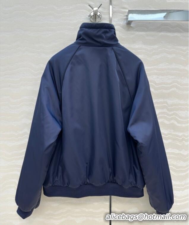 Luxury Cheap Miu Miu Reversible Jacket MM111430 Blue 2025