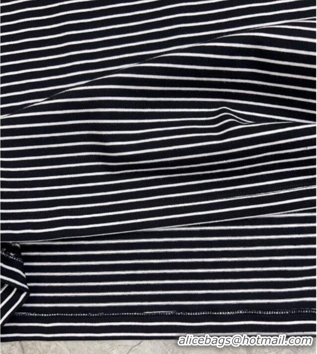 Traditional Discount Miu Miu Cotton T-Shirt MM111431 Black 2025