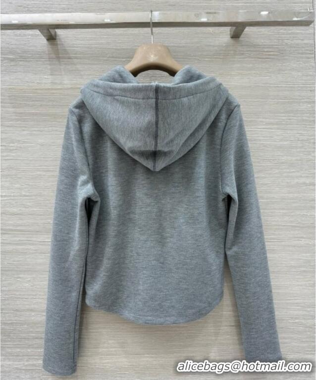 Modern Classic Miu Miu Polo Shirt and Pants Set MM111439 Grey 2025