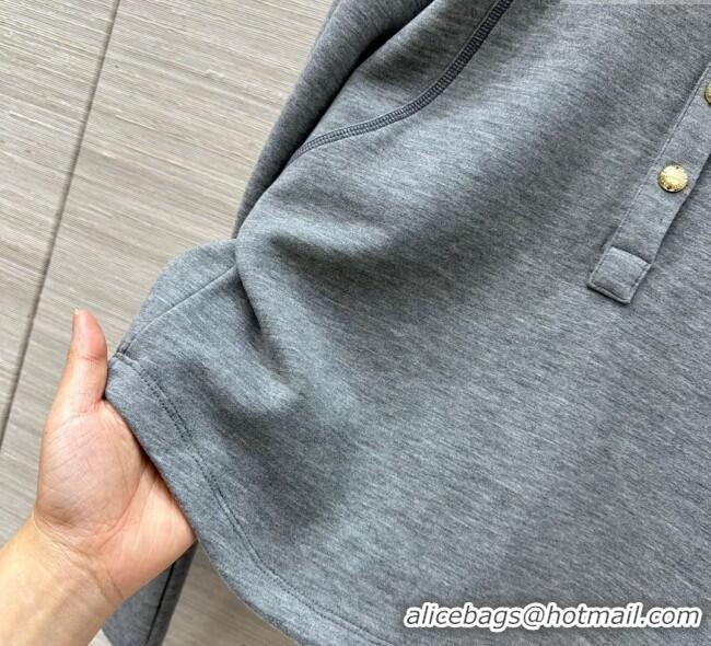 Modern Classic Miu Miu Polo Shirt and Pants Set MM111439 Grey 2025