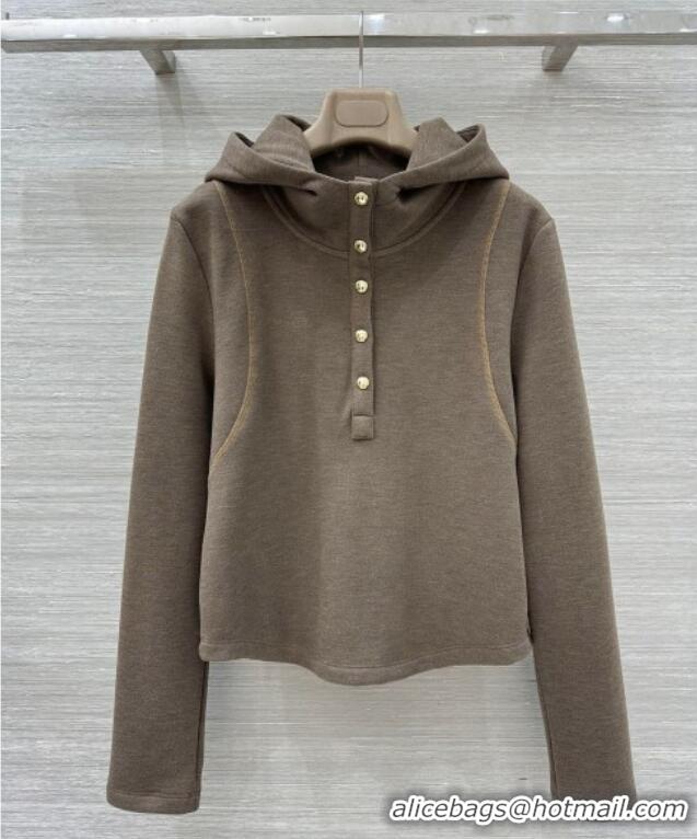 Luxury Cheap Miu Miu Polo Shirt and Pants Set MM111439 Khaki 2025