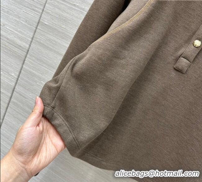 Luxury Cheap Miu Miu Polo Shirt and Pants Set MM111439 Khaki 2025