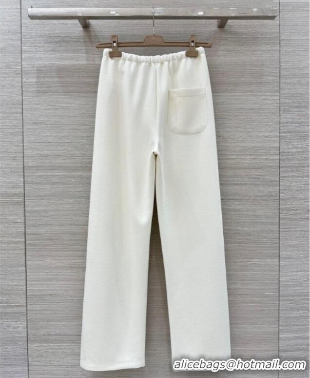 ​Luxury Classic Miu Miu Pants MM111440 White 2025