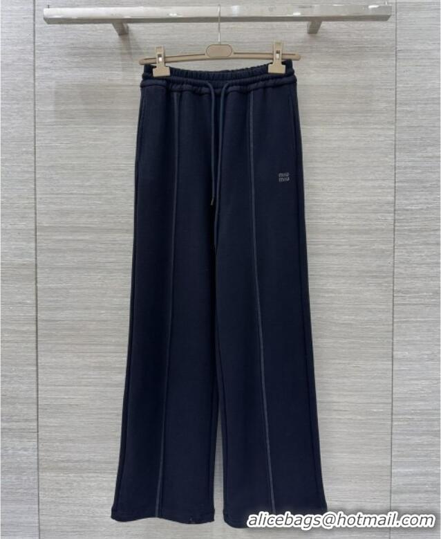 Original Cheap Miu Miu Pants MM111441 Blue 2025