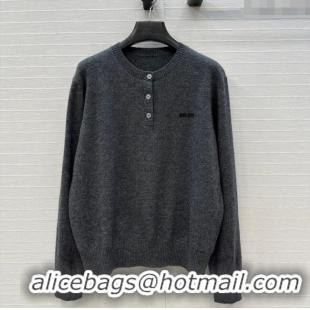 Traditional Discount Miu Miu Cashmere Shirt MM111442 Grey 2025