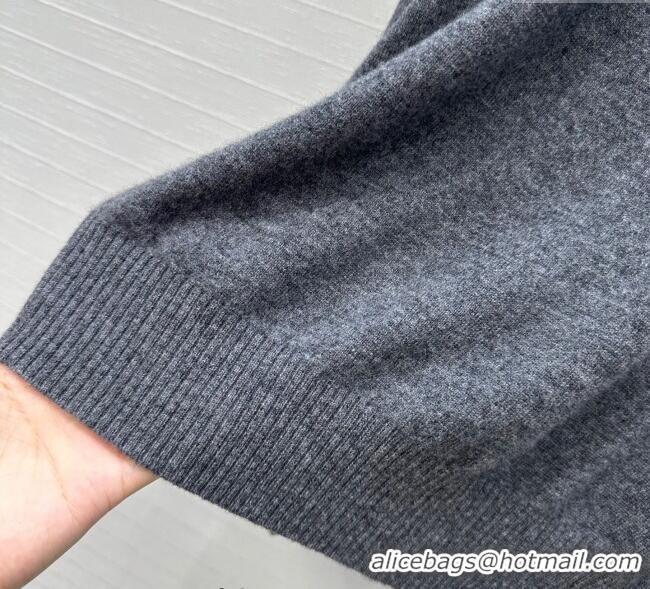 Traditional Discount Miu Miu Cashmere Shirt MM111442 Grey 2025