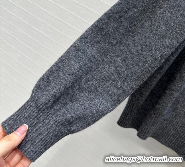 Traditional Discount Miu Miu Cashmere Shirt MM111442 Grey 2025