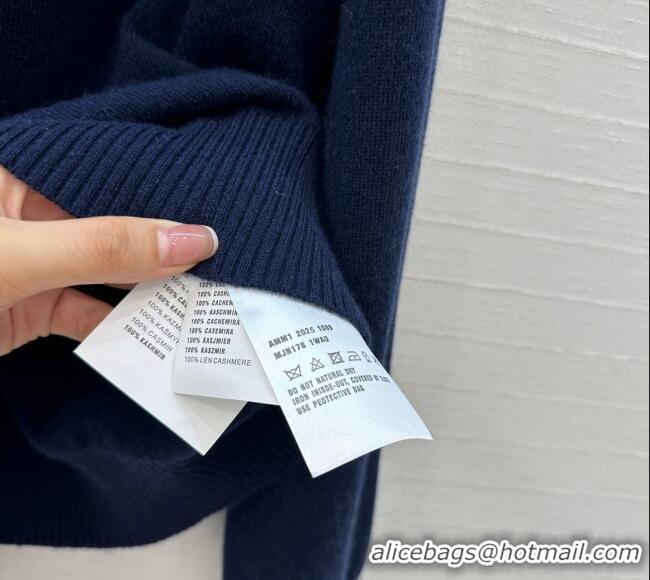 Inexpensive Discount Miu Miu Cashmere Shirt MM111442 Blue 2025