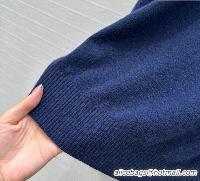 Inexpensive Discount Miu Miu Cashmere Shirt MM111442 Blue 2025