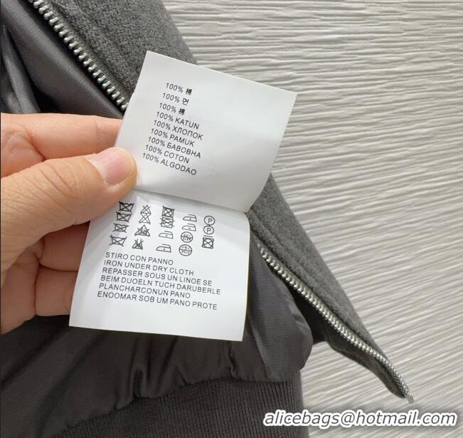 Famous Brand Miu Miu Cotton Jacket MM111450 Grey 2025