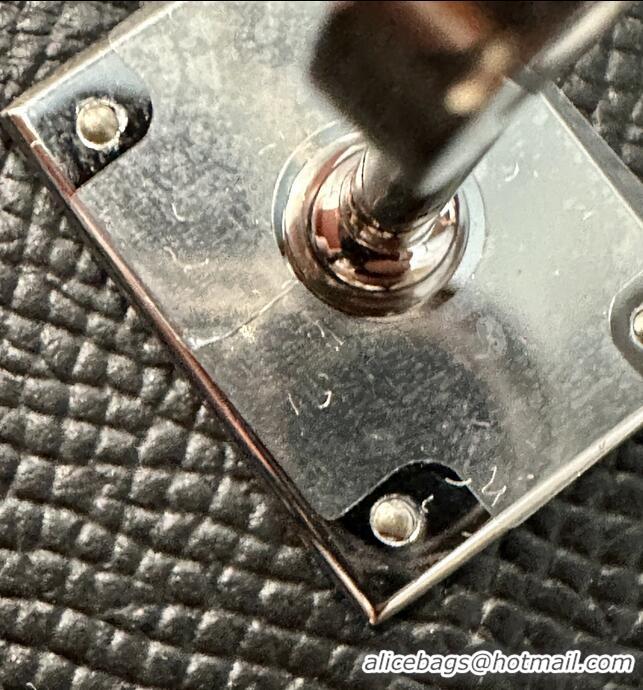 Promotional Discount Hermes Birkin 25 Bag Epsom Leather HB25 Black/Silver