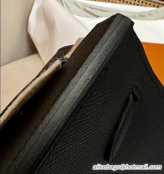 Promotional Discount Hermes Birkin 25 Bag Epsom Leather HB25 Black/Silver