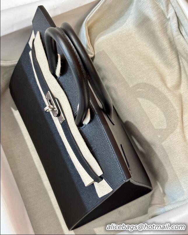 Promotional Discount Hermes Birkin 25 Bag Epsom Leather HB25 Black/Silver