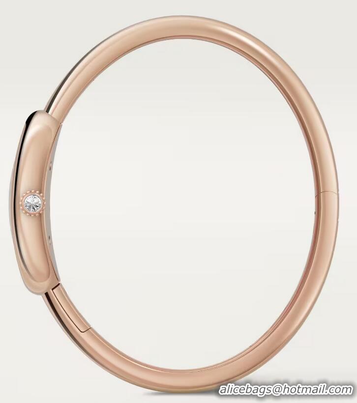 Best Price Cartier Baignoire Watch Diamond Dial 31mm CRWJBA0041 Rose Gold