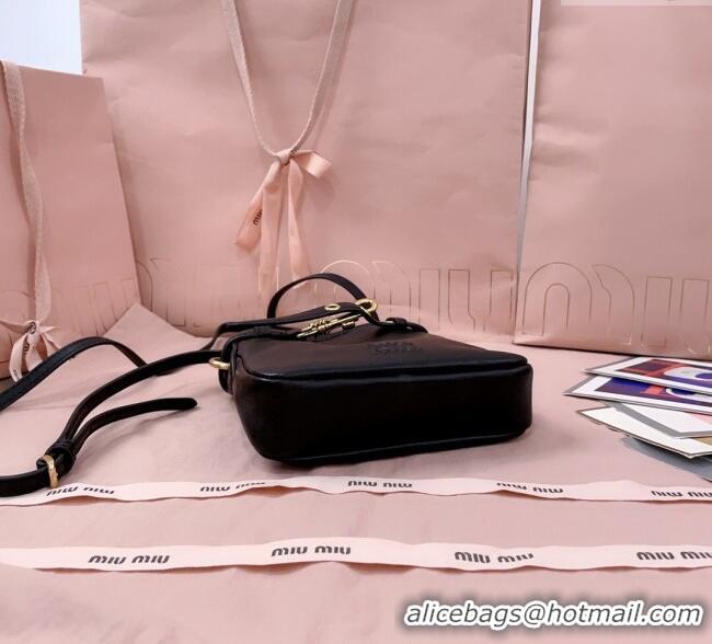 Buy Discount Miu Miu Nappa Leather Pouch Mini Bag 5NR461 Black 2025