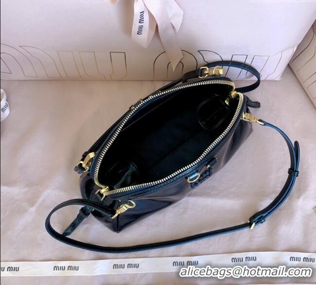 Affordable Price Miu Miu Leather Clutch Shoulder Bag 5BF131 Black 2025