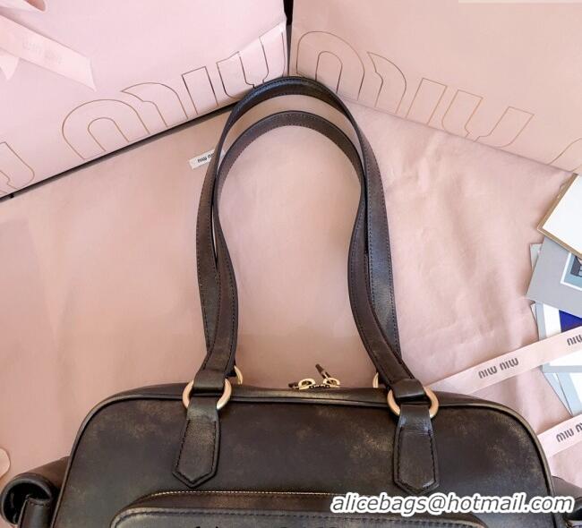 Promotional Miu Miu Pocket nappa leather top-handle bag 5BB179 Coffee Brown 2025