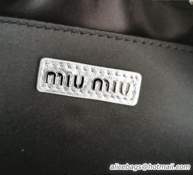 Super Quality Miu Miu Matelasse Nappa Leather Top Handle Bag 5BB123 Silver 2025