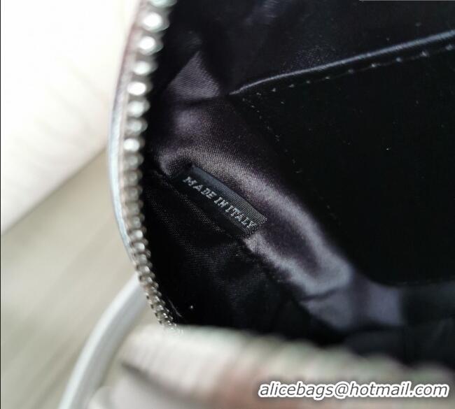 Super Quality Miu Miu Matelasse Nappa Leather Top Handle Bag 5BB123 Silver 2025