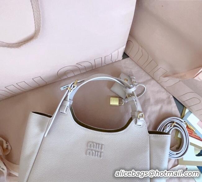 Top Design Miu Miu Leather handbag Water 5BA304 Lily Pink 2025