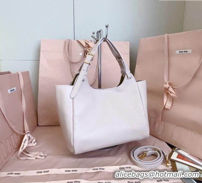 Top Design Miu Miu Leather handbag Water 5BA304 Lily Pink 2025