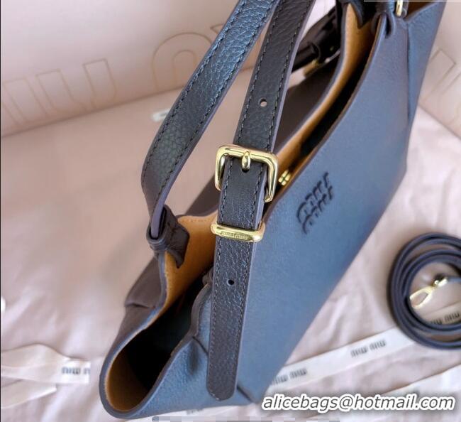 Best Price Miu Miu Leather handbag 5BA304 Dark Brown 2025