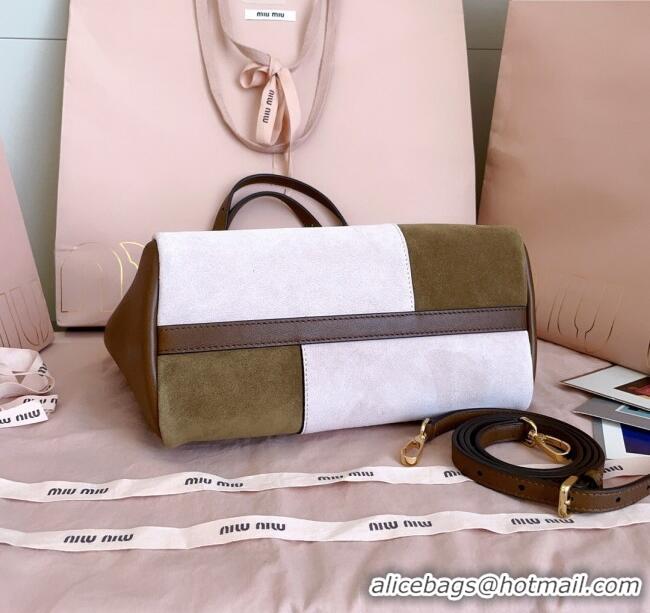 Well Crafted Miu Miu Patchwork Leather handbag 5BA304 Brown 2025