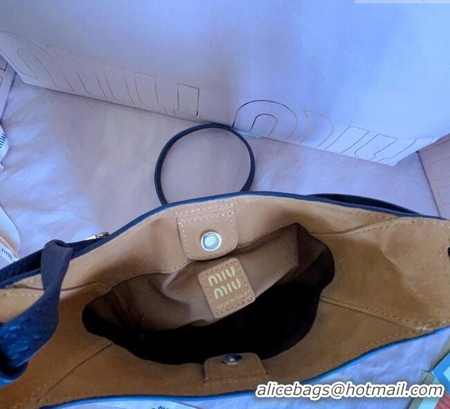 Shop Inexpensive Miu Miu Leather bucket bag 5BE099 Dark Brown 2025