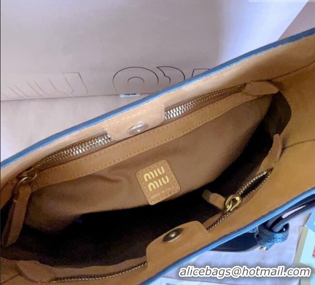 Grade Quality Miu Miu Leather bucket bag 5BE098 Dark Brown 2025