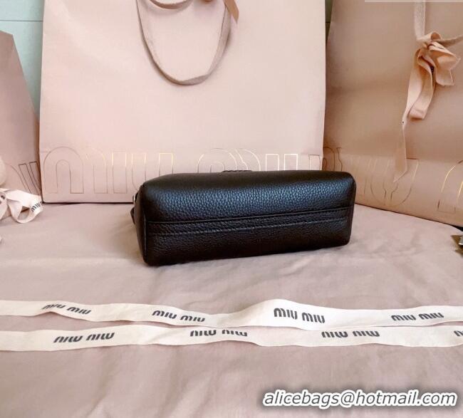 Best Price Miu Miu Leather Pouch Mini bag 5NF462 Dark Brown 2025