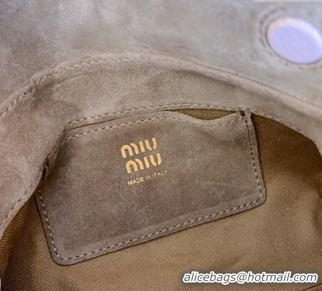 Best Product Miu Miu Leather Pouch Mini bag Water 5NF462 Lily Pink 2025
