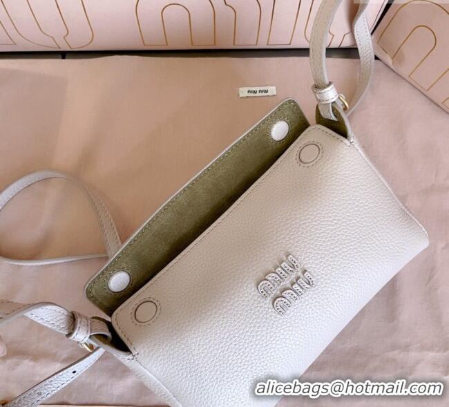 Best Product Miu Miu Leather Pouch Mini bag Water 5NF462 Lily Pink 2025