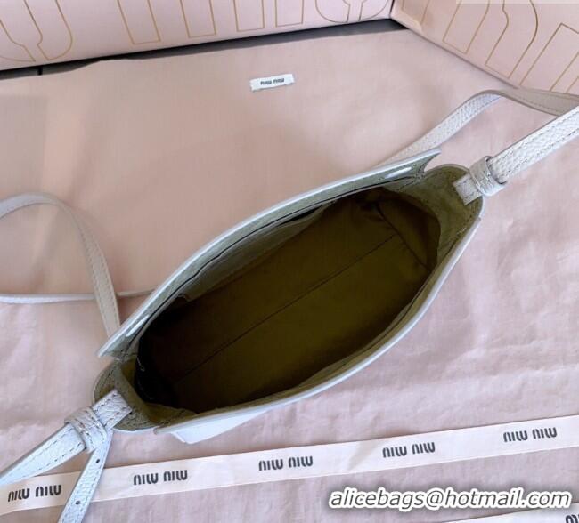 Best Product Miu Miu Leather Pouch Mini bag Water 5NF462 Lily Pink 2025