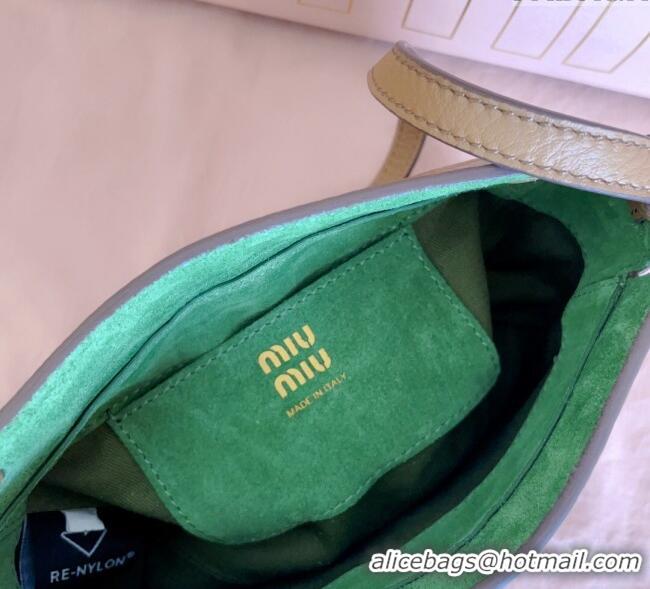 Traditional Specials Miu Miu Leather Pouch Mini bag 5NF462 Brown 2025