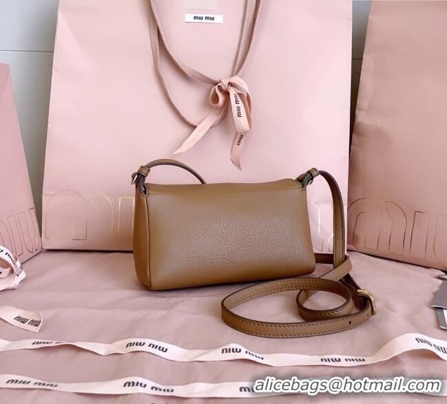 Traditional Specials Miu Miu Leather Pouch Mini bag 5NF462 Brown 2025