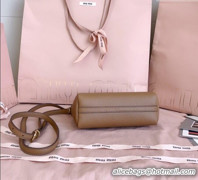 Traditional Specials Miu Miu Leather Pouch Mini bag 5NF462 Brown 2025