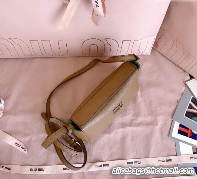 Traditional Specials Miu Miu Leather Pouch Mini bag 5NF462 Brown 2025