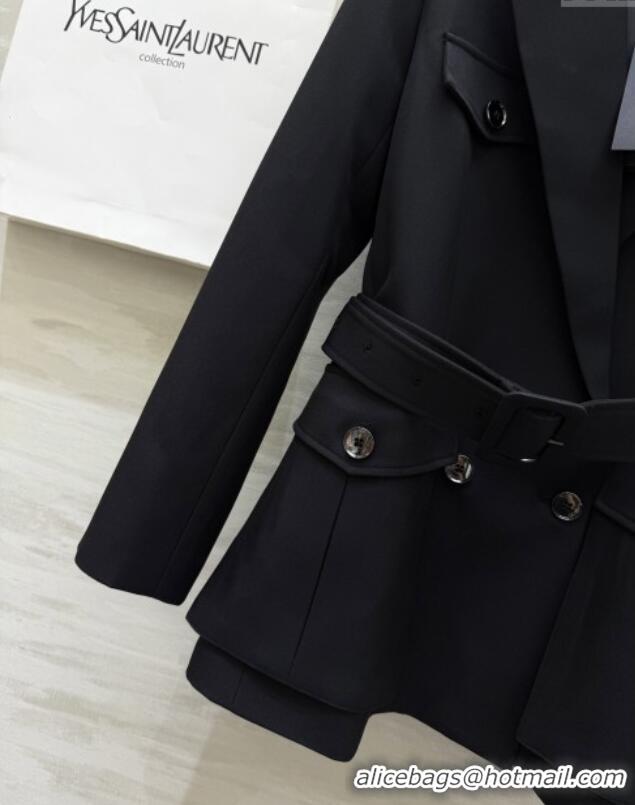 Unique Inexpensive Saint Laurent Jacket S91924 Black 2025