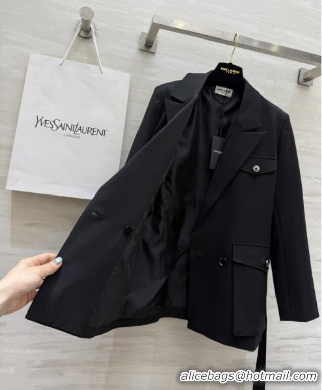 Unique Inexpensive Saint Laurent Jacket S91924 Black 2025