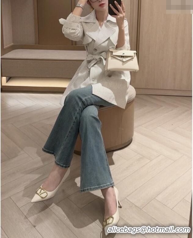 Super Quality Saint Laurent Stripe Jacket S91626 White 2025