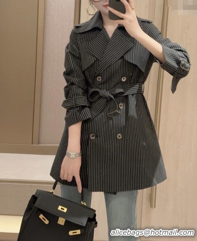 Shop Discount Saint Laurent Stripe Jacket S91701 Black 2025