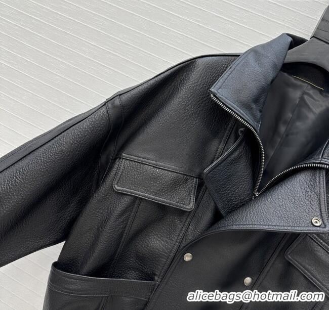 Good Product Saint Laurent Sheepskin Jacket SLP92504 Black 2025