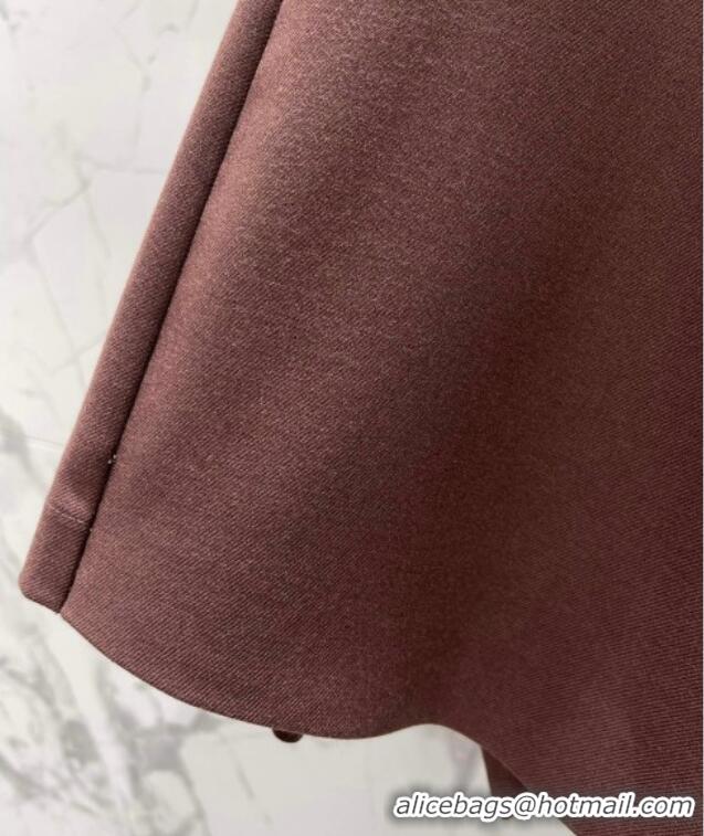 ​Good Taste Saint Laurent Pleated Mini Skirt 1015 Brown 2025