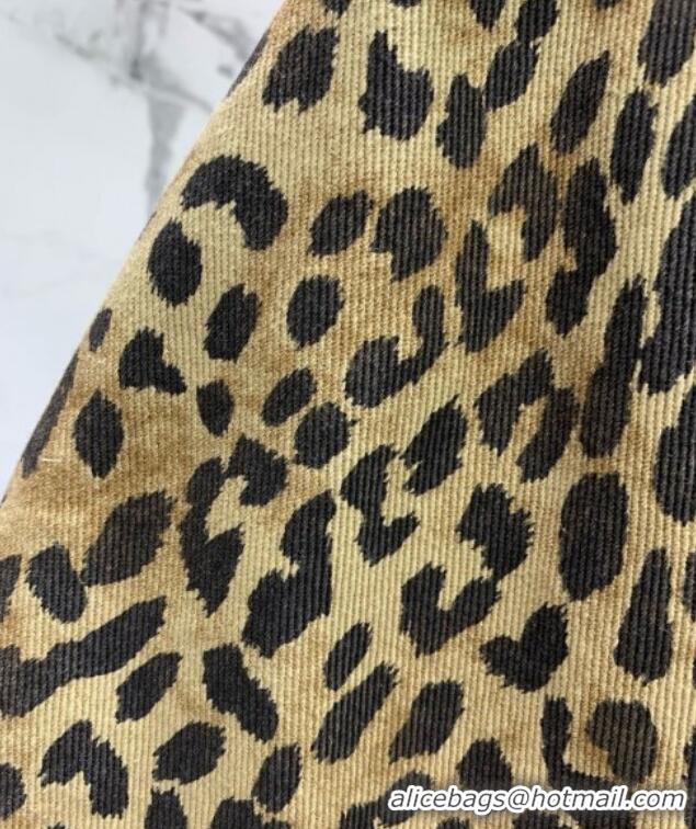 Market Sells Saint Laurent Leopard Print Mini Skirt Y1015 2025
