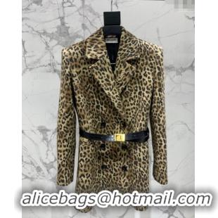 Best Price Saint Laurent Leopard Print Jacket S1015 2025