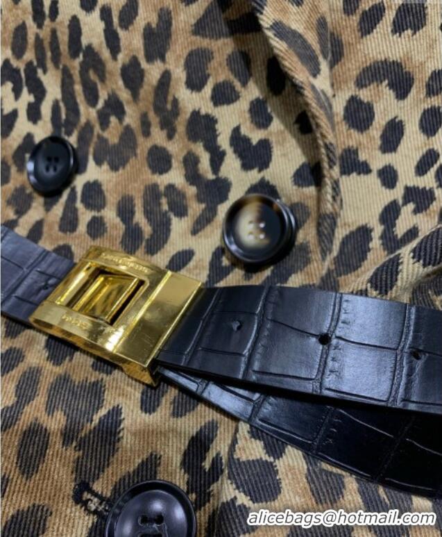 Best Price Saint Laurent Leopard Print Jacket S1015 2025