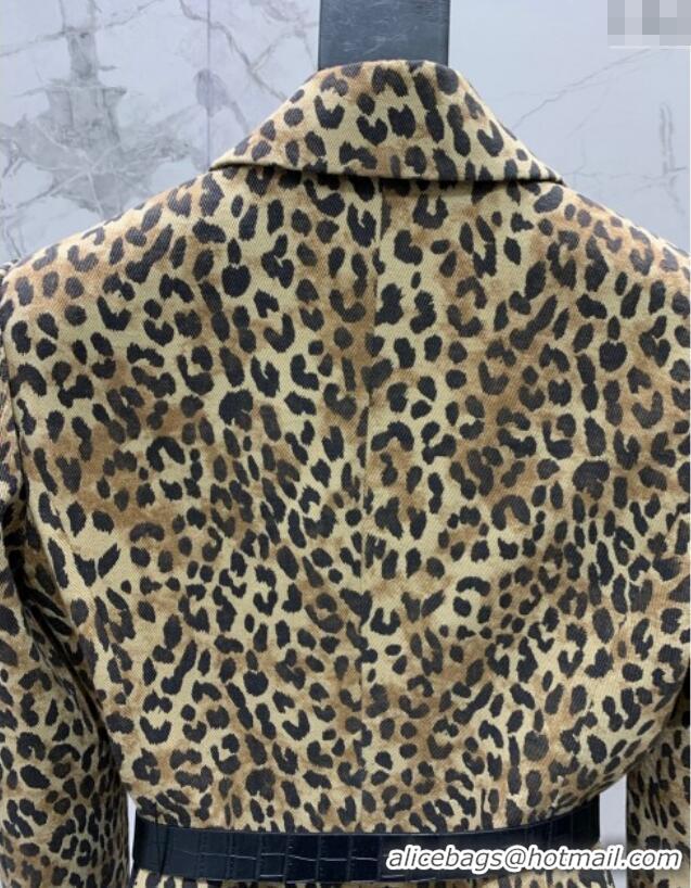 Best Price Saint Laurent Leopard Print Jacket S1015 2025