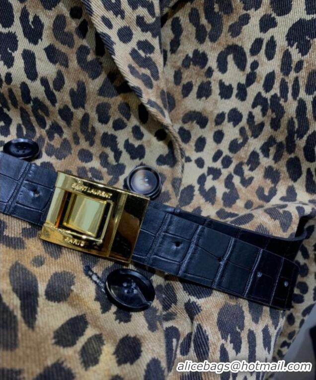 Best Price Saint Laurent Leopard Print Jacket S1015 2025