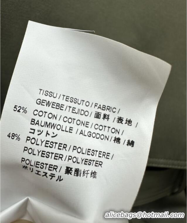 Top Quality Saint Laurent Trench Coat S090411 Green 2025