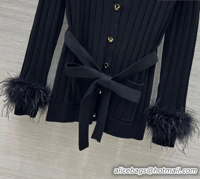 Trendy Design Valentino Wool Cardigan 0814 Black 2025